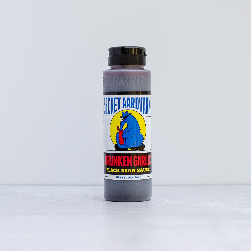 Secret Aardvark Drunken Garlic Black Bean Sauce bottle