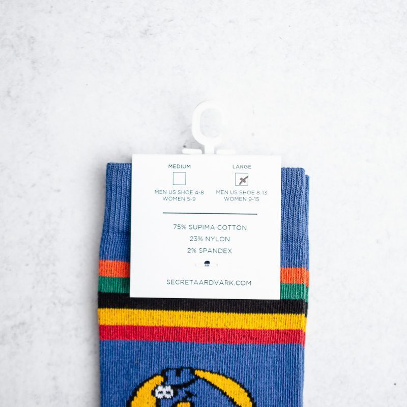 Aardvark Knee-High Woven Logo Socks - Secret Aardvark