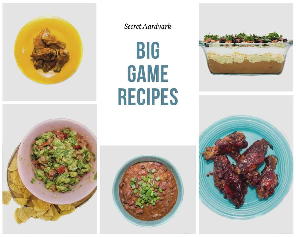 Secret Aardvark: Big Game Recipes